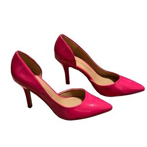 Chinese Laundry Faux Patent Leather Z Socialite‎ Barbie Hot Pink Pumps